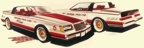 DRAWING BY BUICK DESIGNER STEVE PASTEINER