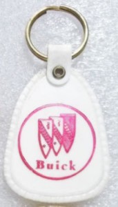 RED BUICK TRI SHIELD KEYCHAIN