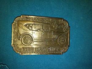 The New Buick General Motors Brass Buckle Lewis Buckles Chicago