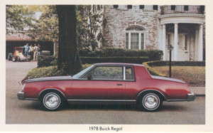 1978 buick regal postcard