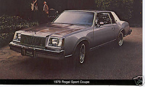 1979 buick regal sport coupe postcard