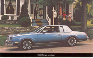 1980 buick regal limited postcard