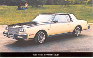 1980 buick regal somerset postcard