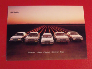 1982 buick lineup postcard