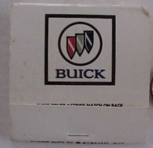 buick dealer matchbook