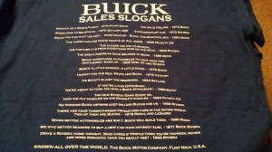 buick sales slogans shirt