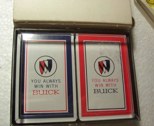 you always win with buick playing cards