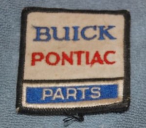 buick pontiac parts uniform patch