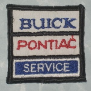 buick pontiac service uniform patch