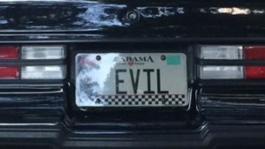 evil license plate