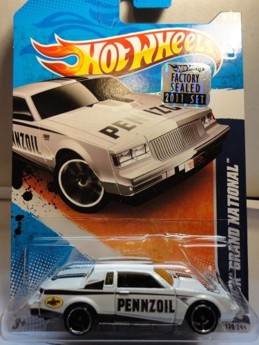 from Hotwheels 2011 Factory Sealed Set 1 of 500 white pennzoil