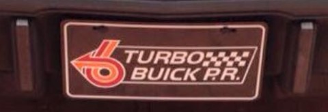 Aftermarket Buick Front License Plates