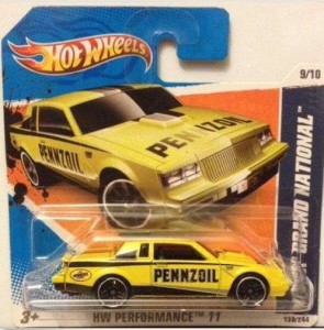 yellow pennzoil HW short card