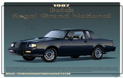 1987 buick gn print