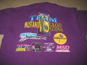 Buick Grand National vs Ford Mustang shirt 1