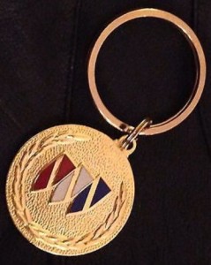 Gold Tone Buick Keychain