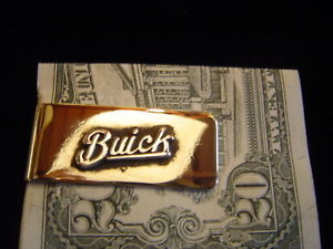 buick script logo money clip