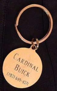 cardinal buick dealership key ring