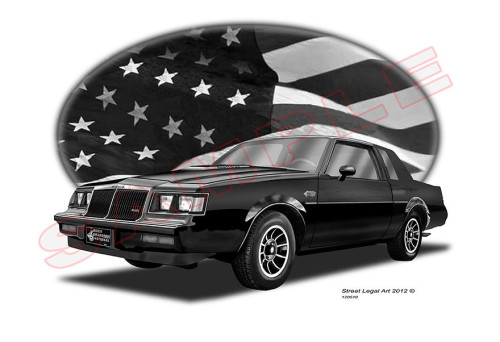 limited edition buick gn print