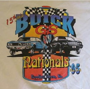 15th Annual 1995 GSCA Nationals shirt