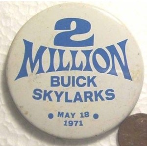 2 million buick skylarks made button