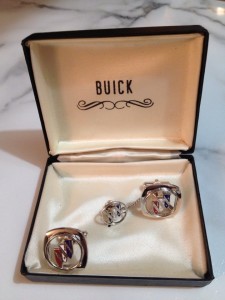 Buick cuff links and tie pin