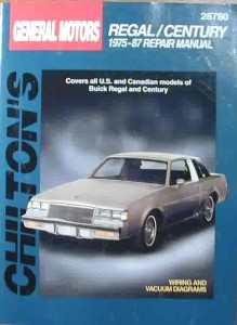 CHILTON 75 - 87 BUICK REGAL & CENTURY