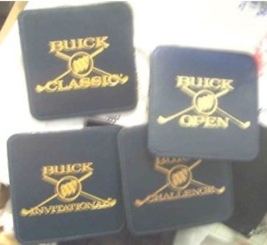 buick golf drink coasters