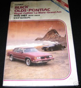 clymer 1975-1987 buick regal book