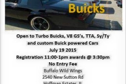 IL: Buddies N Buicks Car Show 7/19/15