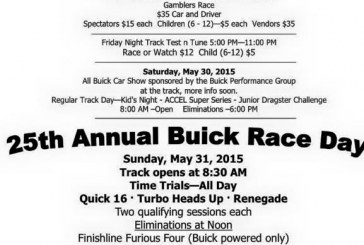 OH: Buick Race Day 5/29-31/15