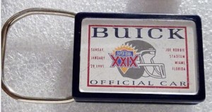 BUICK OFFICIAL XXIX SUPERBOWL CARS KEY CHAIN