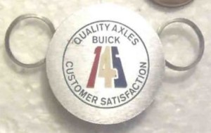 buick axles key chain