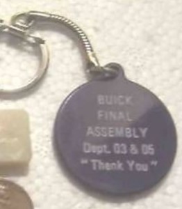 buick final assembly key chain