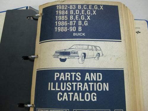 GM Buick Parts Catalog Books