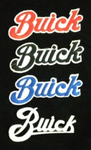 Buick Iron On Patches