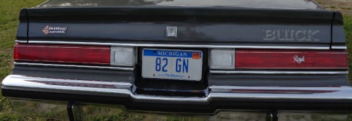 1982 buick grand national plate