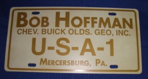 bob hoffman buick dealer license plate