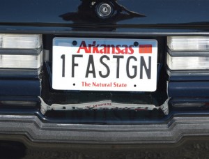 1 fast GN license plate
