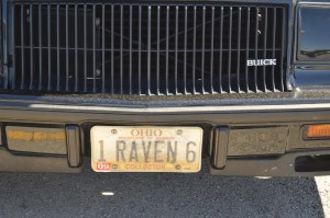 1 raven 6 vanity plate