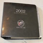 2002 Buick Product Portfolio Dealer Binder 1