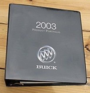 Buick Product Portfolio Dealer Binder (2001-2005)