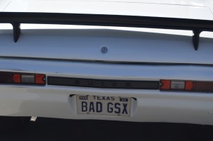 bad gsx vanity plate