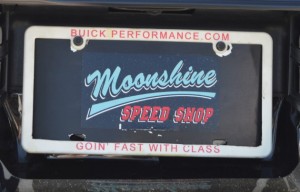 buick performance license plate frame