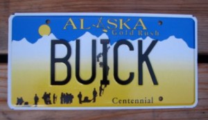buick vanity plate alaska