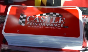 castle performance license plate