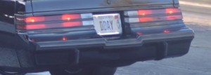 d day vanity plate