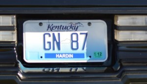 gn 87 license plate