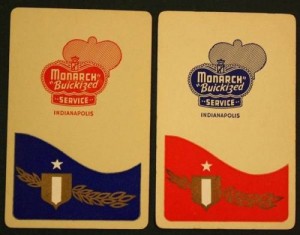 monarch buick service dealer playing card