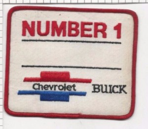 number 1 chevrolet buick patch